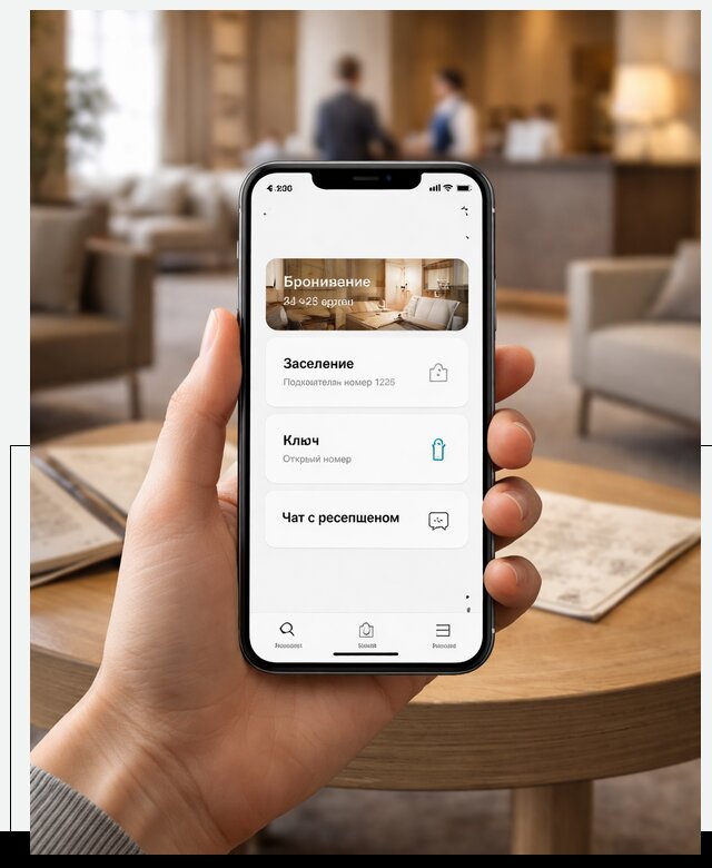 Мобильное приложение для гостей отеля в Чебаркуле, управление сервисом